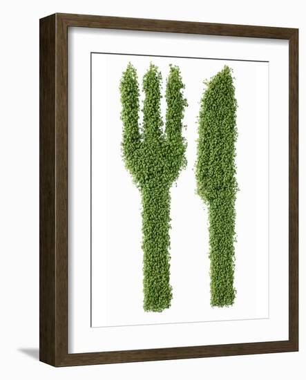 Knife and Fork in Cress-Kröger & Gross-Framed Photographic Print