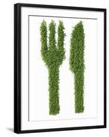 Knife and Fork in Cress-Kröger & Gross-Framed Photographic Print