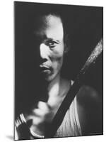 Knife Called a Paring is Held by Indonesian Youth Who Used It to Kill Communist Revolutionaries-Co Rentmeester-Mounted Photographic Print