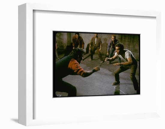 Knife Fight Scene from West Side Story-Gjon Mili-Framed Photographic Print