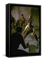 Knife Fight Scene from West Side Story-Gjon Mili-Framed Stretched Canvas