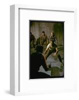 Knife Fight Scene from West Side Story-Gjon Mili-Framed Photographic Print