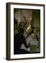 Knife Fight Scene from West Side Story-Gjon Mili-Framed Photographic Print