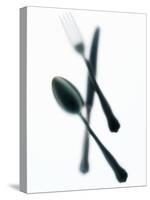 Knife, Fork and Spoon, Blurry-Hermann Mock-Stretched Canvas