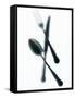 Knife, Fork and Spoon, Blurry-Hermann Mock-Framed Stretched Canvas