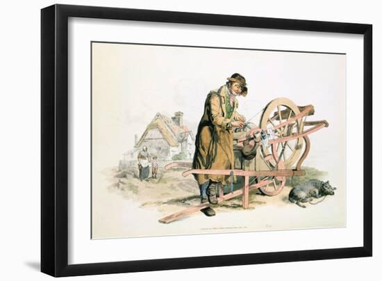 Knife Grinder, 1808-William Henry Pyne-Framed Giclee Print