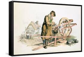 Knife Grinder, 1808-William Henry Pyne-Framed Stretched Canvas