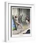 Knife-Thrower Accident-Vittorio Pisani-Framed Art Print