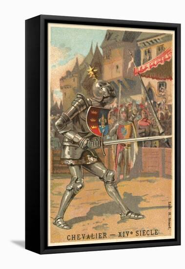 Knight, 14th Century-null-Framed Stretched Canvas
