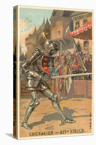 Knight, 14th Century-null-Stretched Canvas