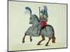 Knight and Horse in Armour, Plate from "A History of the Development and Customs of Chivalry"-Friedrich Martin Von Reibisch-Mounted Giclee Print