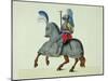 Knight and Horse in Armour, Plate from "A History of the Development and Customs of Chivalry"-Friedrich Martin Von Reibisch-Mounted Giclee Print