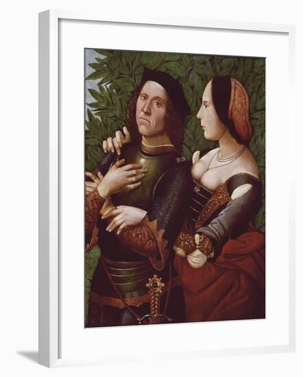 Knight and Lady, Ferrara School-null-Framed Giclee Print
