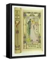 Knight and Lady with Holy Grail-null-Framed Stretched Canvas