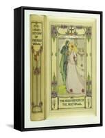 Knight and Lady with Holy Grail-null-Framed Stretched Canvas