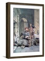 Knight and Page, 19th Century-George Cattermole-Framed Giclee Print