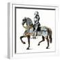 Knight Armed and Mounted, Ready for Battle-null-Framed Giclee Print