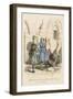 Knight Being Attended to by His Squire and Page, Late 12th Century-null-Framed Giclee Print