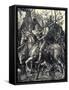 Knight, Death and the Devil, 1513-1514-Albrecht Dürer-Framed Stretched Canvas