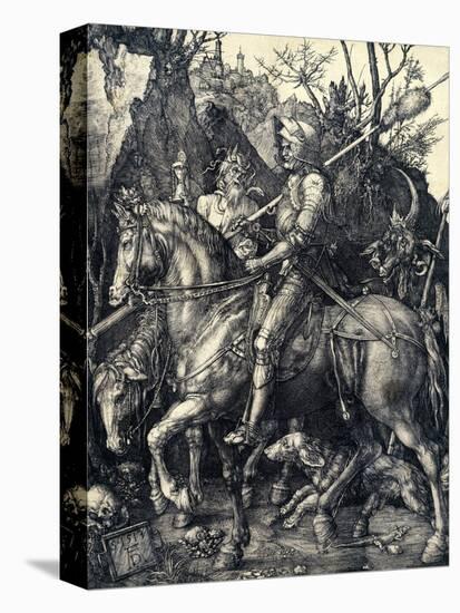 Knight, Death and the Devil, 1513-1514-Albrecht Dürer-Stretched Canvas