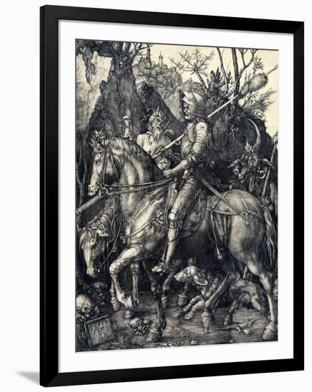 Knight, Death and the Devil, 1513-1514-Albrecht Dürer-Framed Giclee Print