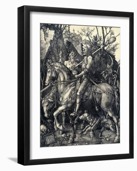 Knight, Death and the Devil, 1513-1514-Albrecht Dürer-Framed Giclee Print