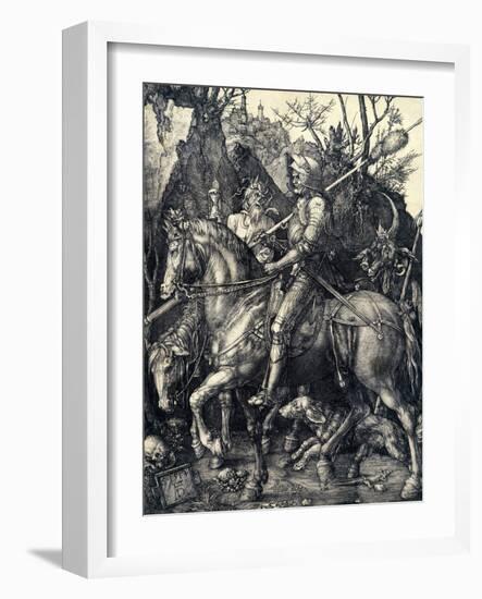 Knight, Death and the Devil, 1513-1514-Albrecht Dürer-Framed Giclee Print