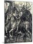 Knight, Death and the Devil, 1513-1514-Albrecht Dürer-Mounted Giclee Print