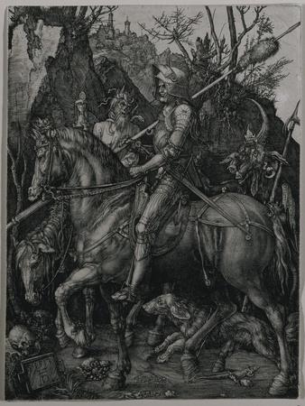 1513 Albrecht Durer : "Knight — Giclee Fine Art Print Death and the Devil" 