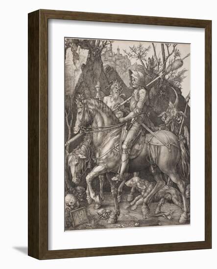 Knight, Death and the Devil-Albrecht Dürer-Framed Giclee Print