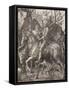 Knight, Death and the Devil-Albrecht Dürer-Framed Stretched Canvas