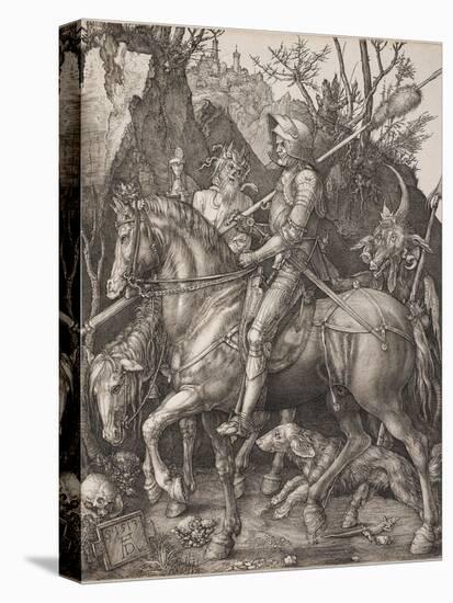 Knight, Death and the Devil-Albrecht Dürer-Stretched Canvas