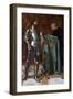 Knight Dictating a Letter to a Monk, 1865-Octave Penguilly l'Haridon-Framed Giclee Print