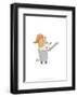 Knight dog - Hannah Stephey Cartoon Dog Print-Hannah Stephey-Framed Giclee Print