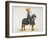 Knight in Armour on his Horse, Plate from 'A History of the Development and Customs of Chivalry'-Friedrich Martin Von Reibisch-Framed Giclee Print