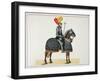 Knight in Armour on his Horse, Plate from 'A History of the Development and Customs of Chivalry'-Friedrich Martin Von Reibisch-Framed Giclee Print