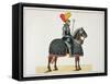 Knight in Armour on his Horse, Plate from 'A History of the Development and Customs of Chivalry'-Friedrich Martin Von Reibisch-Framed Stretched Canvas