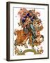 "Knight in Shining Armor,"July 17, 1926-Joseph Christian Leyendecker-Framed Giclee Print