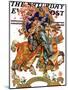 "Knight in Shining Armor," Saturday Evening Post Cover, July 17, 1926-Joseph Christian Leyendecker-Mounted Giclee Print