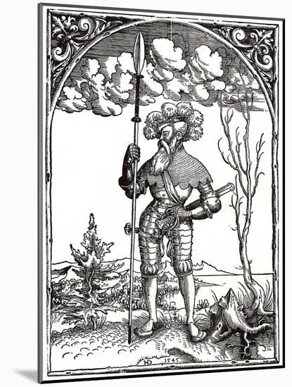 Knight in War Harness-Hieronymus Deckinger-Mounted Giclee Print