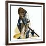 Knight Lamenting-Andrew Howat-Framed Giclee Print