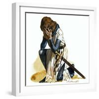 Knight Lamenting-Andrew Howat-Framed Giclee Print