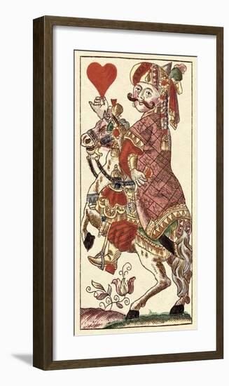 Knight of Hearts (Bauern Hochzeit Deck)-Andreas Benedictus Gobl-Framed Art Print