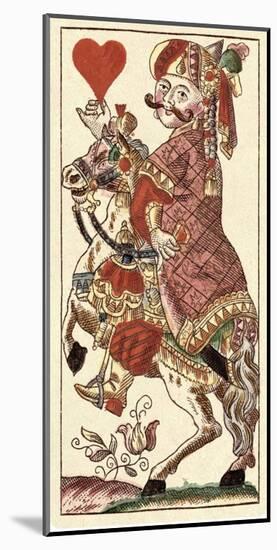 Knight of Hearts (Bauern Hochzeit Deck)-Andreas Benedictus Gobl-Mounted Art Print