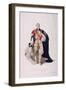 Knight of the Garter in Ceremonial Costume, 1824-William Bond-Framed Giclee Print