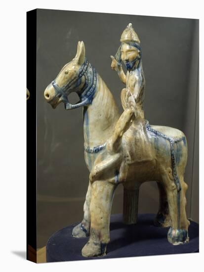Knight, Porcelain Statue from Al-Raqqa, Syria, 9th Century-null-Stretched Canvas
