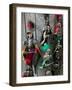 Knight Puppets, Corso Umberto 1, Taormina, Sicily, Italy-Walter Bibikow-Framed Photographic Print