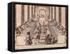 Knight's Banquet-Abraham Bosse-Framed Stretched Canvas