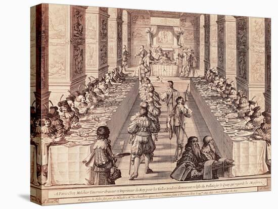 Knight's Banquet-Abraham Bosse-Stretched Canvas