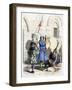 Knight Served by a Squire and Page, End of the 12th Century (1882-188)-Deghouly-Framed Giclee Print